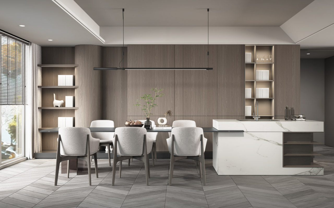 峡谷胡桃生态板-板材全屋定制案例